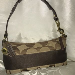 Authentic Coach Hand Bag in Signature Canvas